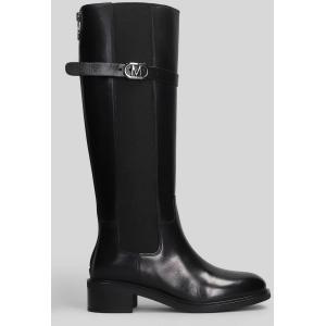 Stivali tacco basso  in Pelle Nera