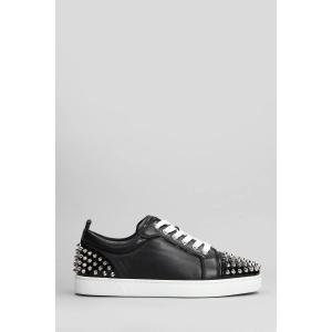 Sneakers Louis junior spikes in Pelle Nera