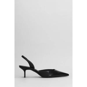 Decollete Paola Mid in Pelle Nera