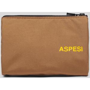 Pochette In Tessuto Canvas Ethicarei X Aspesi Unisex, Tabacco