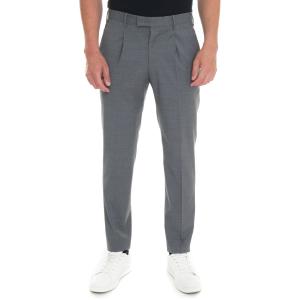 PT01 Pantalone modello chino Grigio chiaro Lana Uomo