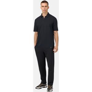 Boggi, Polo Cool Jade Con Collo Aperto, Uomo, Nero, Taglia: S