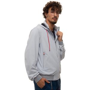 Kiton Giubbino in nylon Grigio Poliammide Uomo