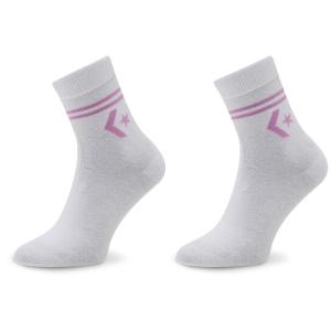 33-Set di 2 paia di calzini lunghi da donna E1027W Bianco