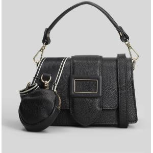 Borsa a spalla Kourtney S Do in ecopelle Nera