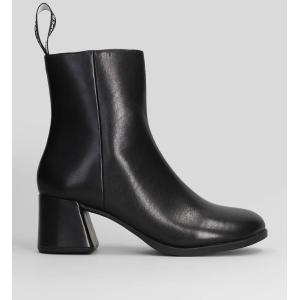 tronchetti tacco alto Kora in Pelle Nera