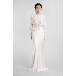 Abito lungo in Poliammide Bianca