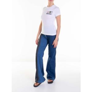 T-shirt Logata Moschino Bianco Taglia XS Moschino  Taglia XS