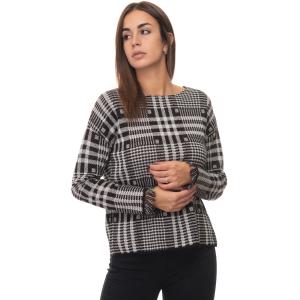 Maria Bellentani Maglia Nero-bianco Acrilico Donna