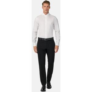 Boggi, Camicia In Cotone Nylon Elasticizzato Slim Fit, Uomo, Bianco, Taglia: 43