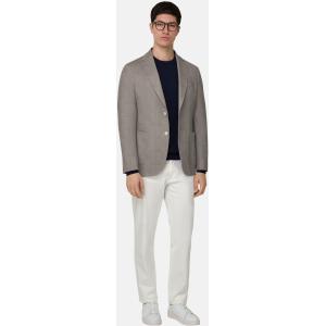 Boggi, Giacca Micro Fantasia In Misto Cotone, Uomo, Light grey, Taglia: 44