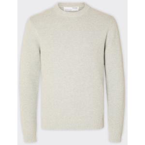 Selected Homme Maglia Crewneck Dane Light Grey