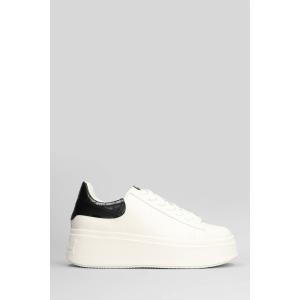 Sneakers Moby in Pelle Bianca