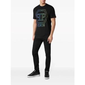 T-shirt Girocollo Ricamata Philipp Plein Nero Taglia XL Philipp Plein  Taglia XL
