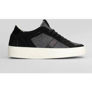 Sneakers Hill Low Pop in Camoscio e Tessuto Nero