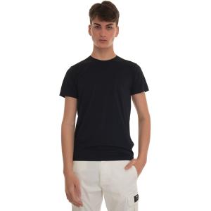 Save the Duck T-shirt girocollo CHICAGO Blu Nylon Uomo