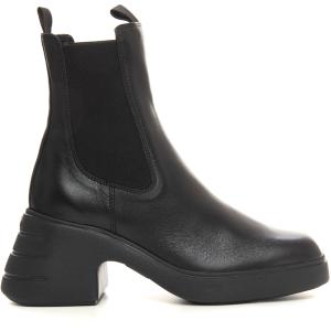 Hogan Stivale in pelle Nero Pelle Donna