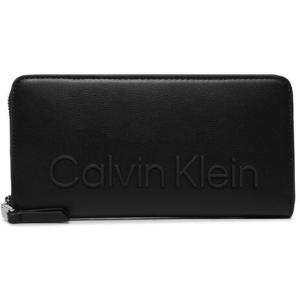 33-Portafoglio grande da donna Ck Set Za Wallet Lg K60K610263 Nero