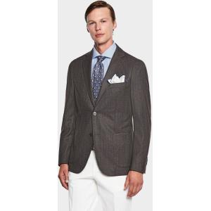 Giacca spigata in pura lana