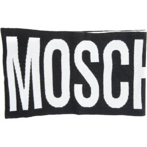 Moschino Sciarpa Nero-bianco Lana Donna