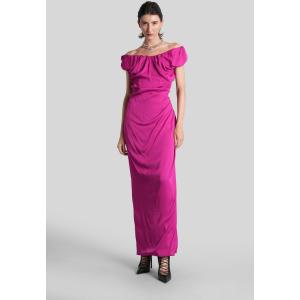 Abito lungo Long ginnie in viscosa Fucsia