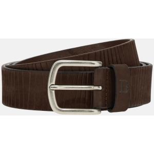 Boggi, Cintura In Nabuk Intagliata, Uomo, Marrone scuro, Taglia: 90