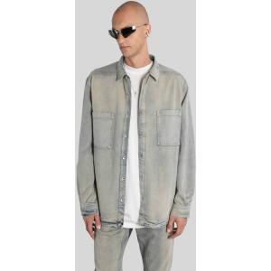 Giacche Denim Jumbo outershirt in Cotone Beige