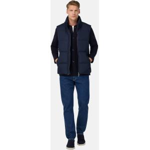 Boggi, Gilet In Tessuto Tecnico In Piuma D`oca, Uomo, Navy, Taglia: XL