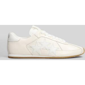 Sneakers Pacific flat in Pelle Bianca