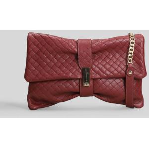 Borsa a spalla Bryony Plot in ecopelle Bordeaux