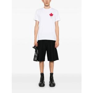 T-shirt In Cotone Dalla VestibilitÃ   Cool Dsquared2 Bianco Taglia XL Dsquared2  Taglia XL