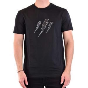 T-shirt In Cotone Neil Barrett Nero Taglia M Neil Barrett  Taglia M