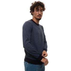 BOSS Maglia girocollo POPPI Denim Cotone Uomo