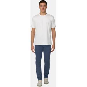 Boggi, T-shirt In Misto Seta, Uomo, Bianco, Taglia: L