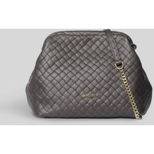 Borsa a spalla Arlena M Plot in ecopelle Marrone