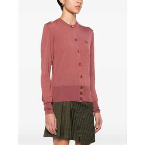 Cardigan Bea In Misto Lana E Seta Vivienne Westwood Rosso Taglia XS Vivienne Westwood Taglia XS