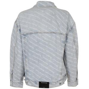 Giacca In Denim Con Stampa Logo Alexander Wang Blu Taglia S Alexander Wang  Taglia S