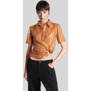 Polo  in Poliestere Oro