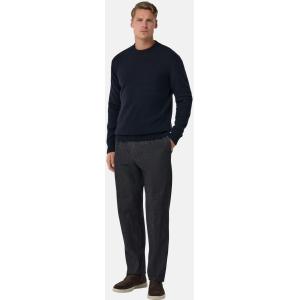 Boggi, Maglia Girocollo In Misto Lana, Uomo, Navy, Taglia: L