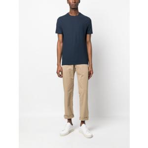 T-shirt Girocollo In Cotone Zanone Blu Taglia 46 Zanone  Taglia 46