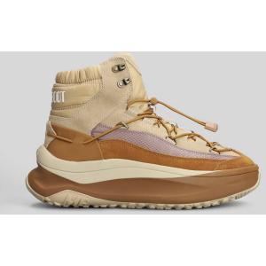 Stivali tacco basso Mb moon247 xlace  in Poliestere Beige