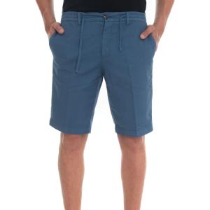 Detwelve Bermuda Mshortnadal Blu medio Lino Uomo