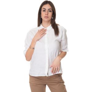 BOSS Camicia in lino Bianco Lino Donna