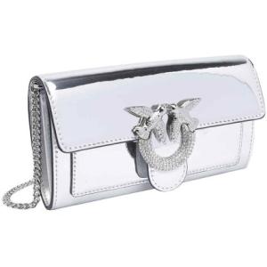 Portafoglio Classico Con Catena Love One Pinko Metallico Taglia onesize Pinko Taglia onesize