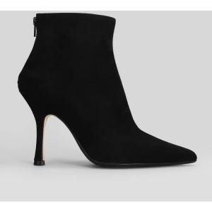 tronchetti tacco alto  in Camoscio Nero