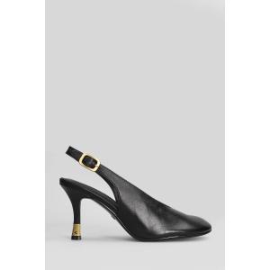 Decollete  in Pelle Nera