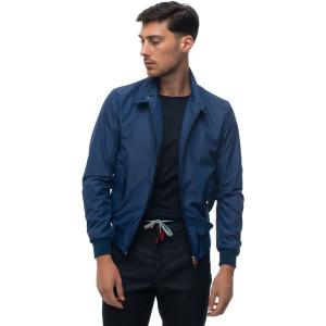 Kiton Bomber nylon Blu Poliestere Uomo