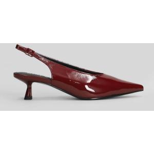 Decollete  in Pelle Bordeaux