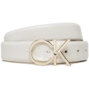 33-Cintura da donna Re-Lock Ck Logo Belt 30 Mm Pbl K60K610413 Bianco