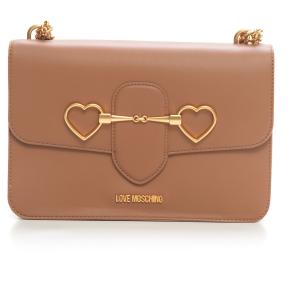 Love Moschino Borsa rettangolare media Cammello Poliuretano Donna